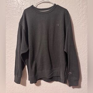 Champion Sweatshirt  Men's 2XL Gray Logo Crewneck Long Sleeve
